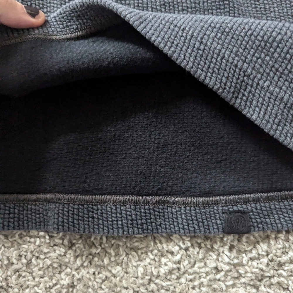 Lululemon Ribbed Funnel Neck Pullover Charcoal Grey Sweatshirt XS - Picture 6 of 7